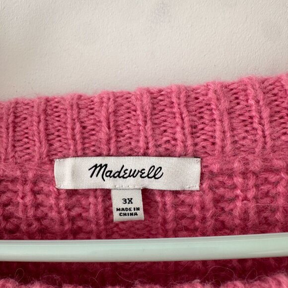 Madewell | Pink Charley Pullover Sweater | 3X - Picture 4 of 6